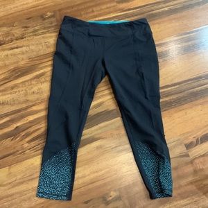 Tangerine grey and blue leggings